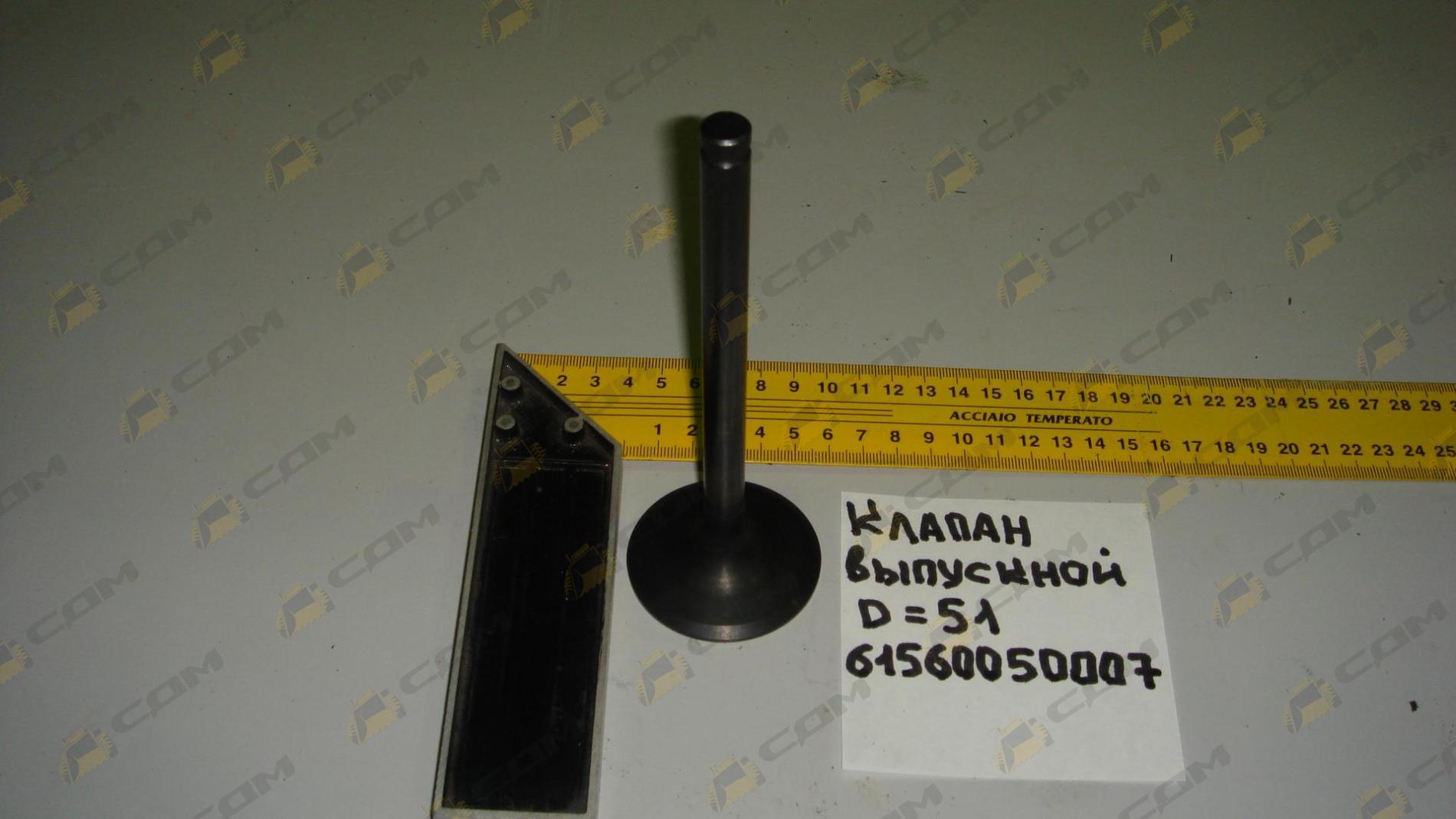 Клапан выпускной на 14, D=51(F,H,S) 61560050007